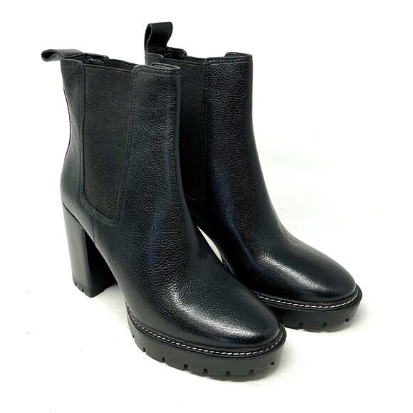 🆕Tory Burch Chelsea 70mm Lug Bootie Black Boot Size 8.5 NEW - Picture 3 of 11